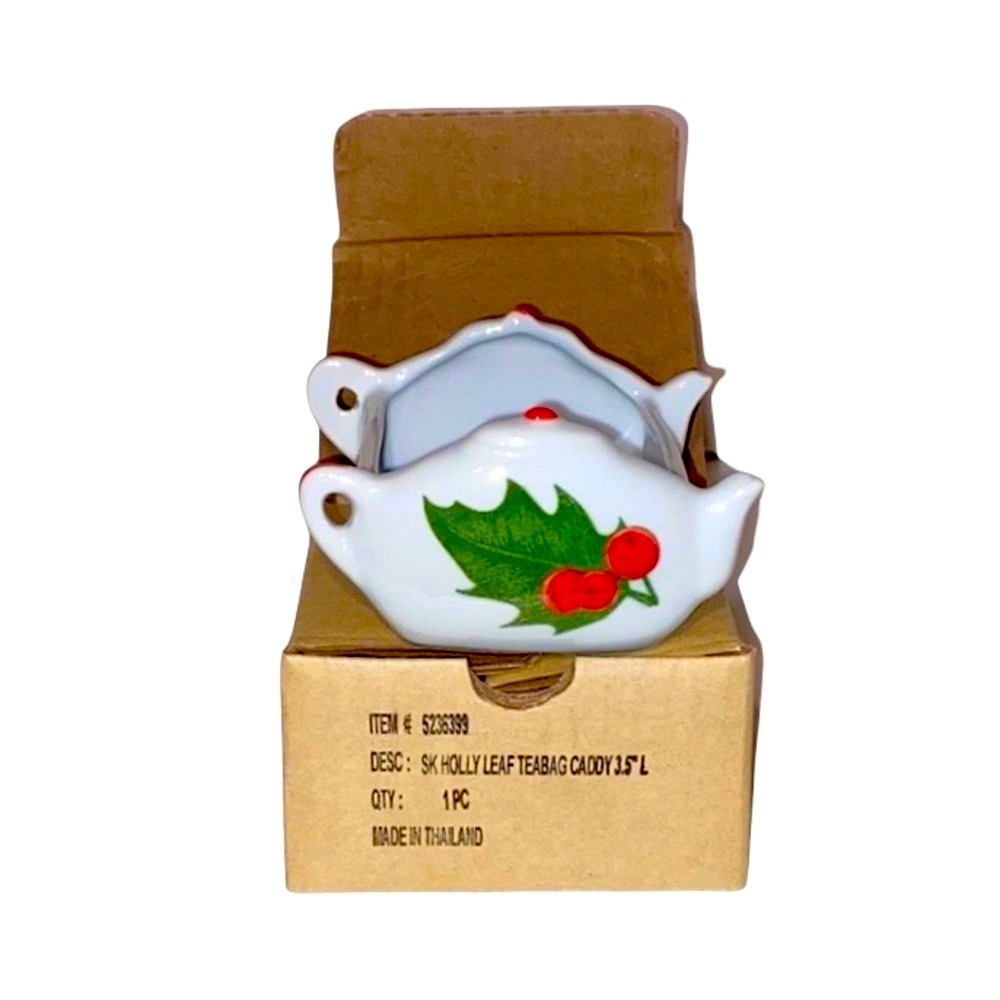 Holly Leaf Tea Caddy